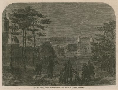 Donatis-üstökös, a Greenwich Parkból nézve, 1858. szeptember 17., 19:30 alkotó: English School