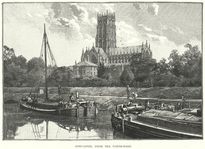 Doncaster, északnyugatról (metszet) alkotó: English School