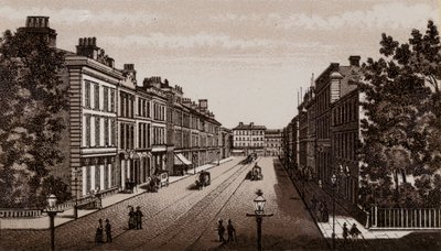 Donegal Place, Belfast 1880 (litho) alkotó: English School