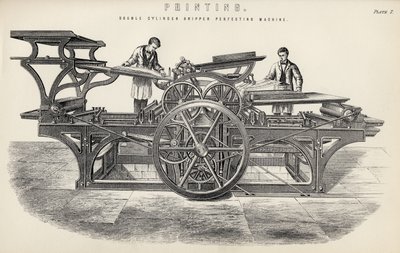 Kéthengeres megfogó tökéletesítő gép, a The National Encyclopaediából, William Mackenzie, London, 19. század vége alkotó: English School