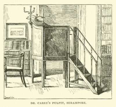 Dr. Careys szószék, Serampore alkotó: English School