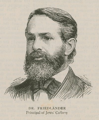 Dr. Friedlander, a Jews College igazgatója alkotó: English School