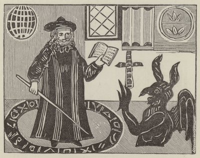 Dr. John Faustus (metszet) alkotó: English School