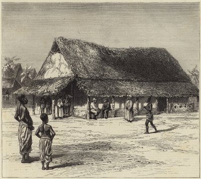 Dr. Livingstones ház Ujijiben alkotó: English School