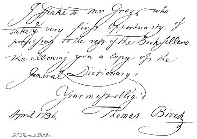 Dr. Thomas Birch alkotó: English School