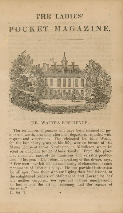 Dr. Watts rezidencia alkotó: English School