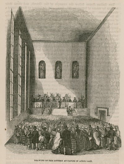 A nápolyi lottó sorsolása tavaly áprilisban alkotó: English School