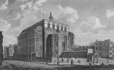 Drury Lane Színház, Westminster, leégett 1809-ben (metszet) alkotó: English School