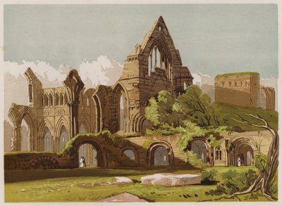 Dryburgh Abbey (színes litó) alkotó: English School