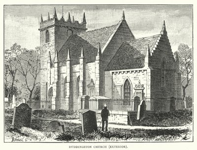 Duddingston templom, külső (metszet) alkotó: English School