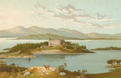 Dunstaffnage kastély és Loch Etive alkotó: English School