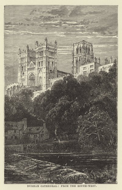 Durham katedrális, délnyugat felől alkotó: English School