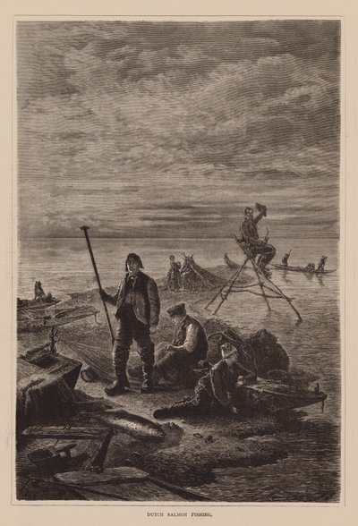 Holland lazachalászat (metszet) alkotó: English School