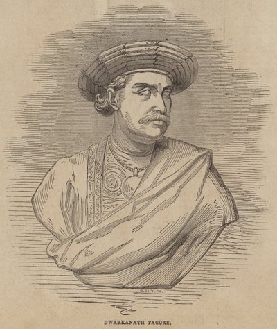 Dwarkanath Tagore (metszet) alkotó: English School