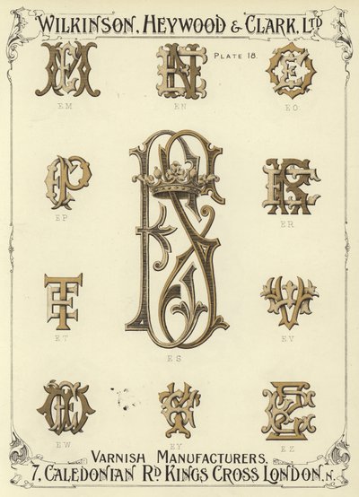 EM, EN, EO, EP, ES, ER, ET, EV, EW, EY, EZ alkotó: English School