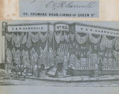 E & R Garrould, 62 Edgware Road, Corner of Queen Street, London alkotó: English School