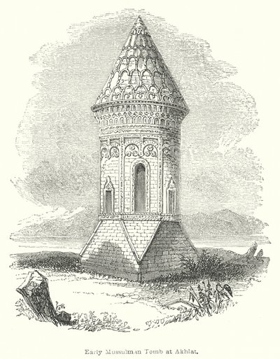 Korai muszlim sír Akhlatban (metszet) alkotó: English School