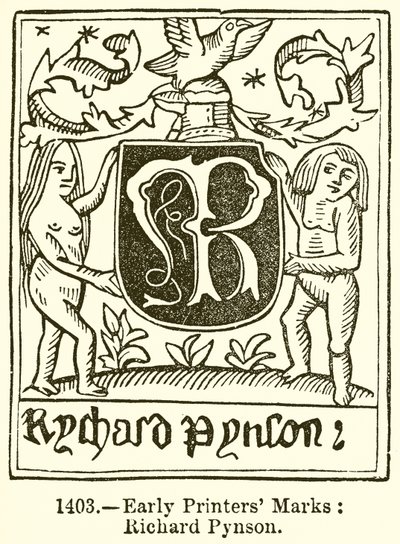Early Printers Marks: Richard Pynson alkotó: English School