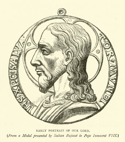 Frühes Porträt unseres Herrn von English School