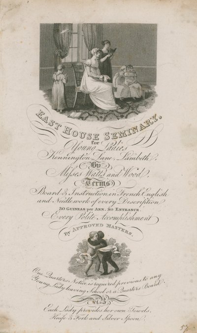 East House Szeminárium fiatal hölgyeknek alkotó: English School