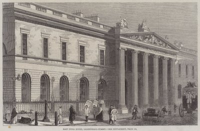 Kelet-indiai ház, Leadenhall-utca (metszet) alkotó: English School