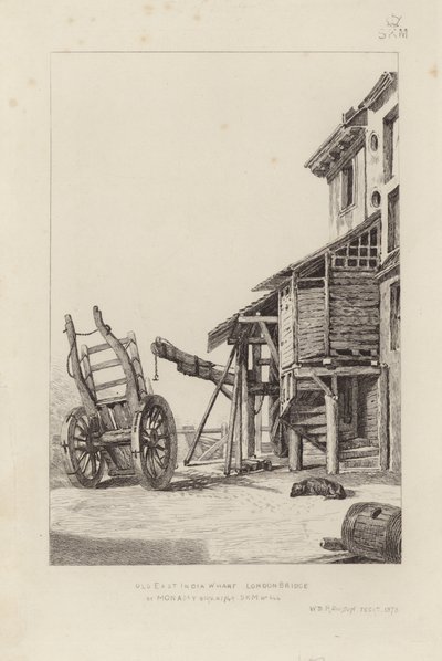 East India Wharf alkotó: English School