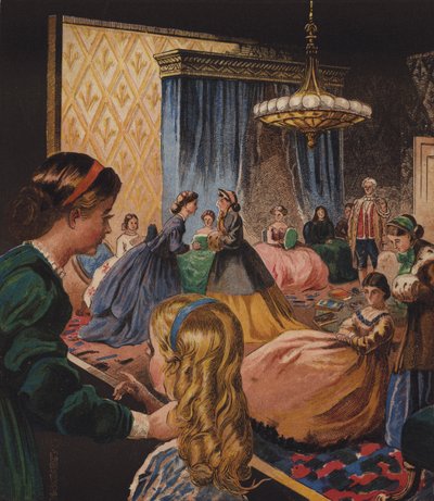 Edith és Milly házvezetése (színes litó) alkotó: English School