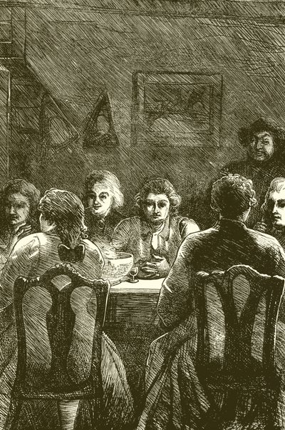 Edmund Burke az Irodalmi Klubban alkotó: English School