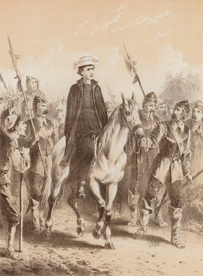 Edmund Campion, "Úton Londonba" (litográfia) alkotó: English School