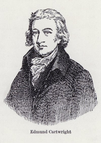 Edmund Cartwright, az erőgép (litho) angol feltalálója alkotó: English School
