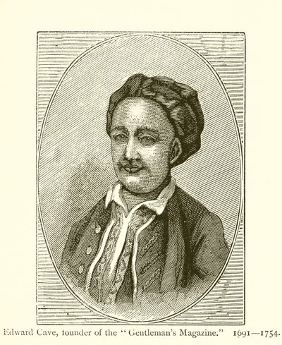 Edward Cave, a Gentlemans Magazine alapítója alkotó: English School