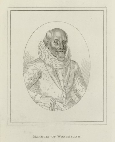 Edward Somerset, Worcester márki (metszet) alkotó: English School