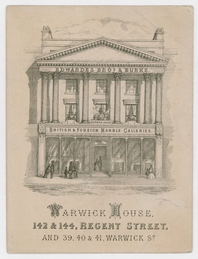 Edwardes Brothers & Burke, kereskedelmi kártya alkotó: English School