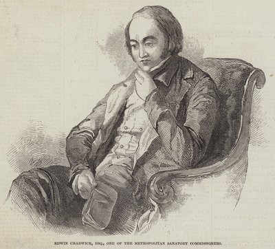 Edwin Chadwick, Esquire, a Metropolitan Sanatory Commissioners egyik tagja (metszet) alkotó: English School