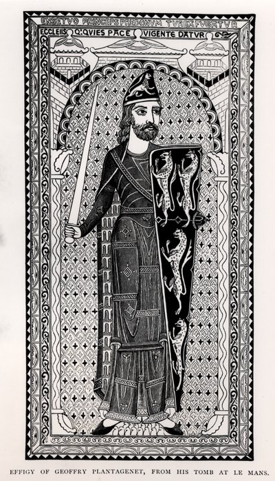 Geoffrey Plantagenet (1113-1150) képmása Le Mans-i sírjából alkotó: English School