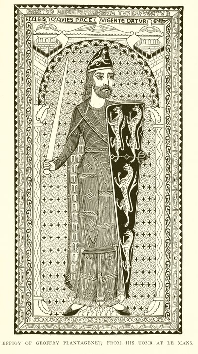 Geoffry Plantagenet képmása Le Mans-i sírjából alkotó: English School