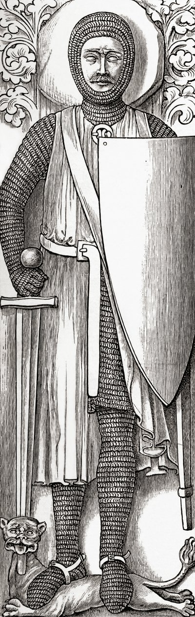 William Marshall képmása a londoni Temple templomban lévő sírjáról, J. R. Green "A Short History of the English People" című, 1893-ban megjelent művéből. alkotó: English School