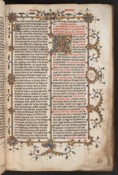 Egerton 617, Wycliffita Biblia, 1397 előtt (pergamen) alkotó: English School