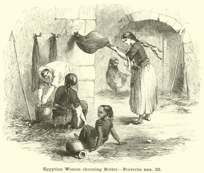 Vajat forgató egyiptomi nők, Példabeszédek, xxx, 33 alkotó: English School