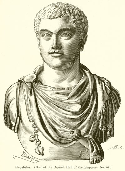 Elagabalus. (A Capitolium mellszobra, Császárok terme, 57. sz.) alkotó: English School