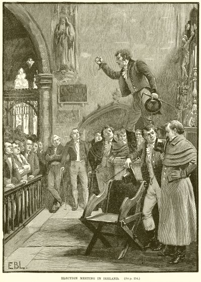 Választási gyűlés Írországban alkotó: English School