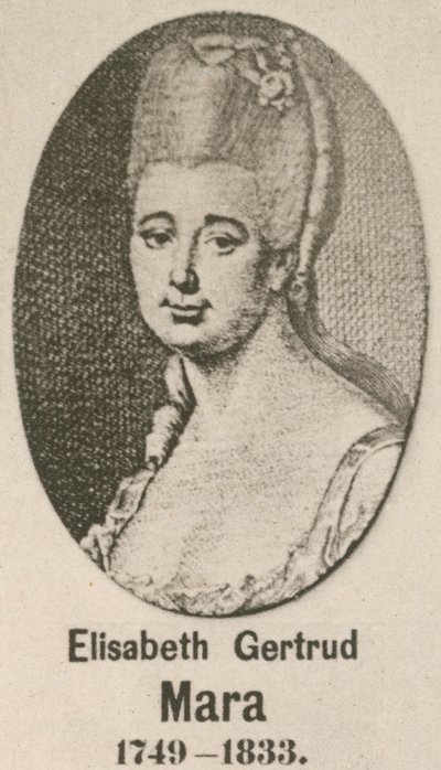 Elisabeth Gertrud Mara (metszet) alkotó: English School