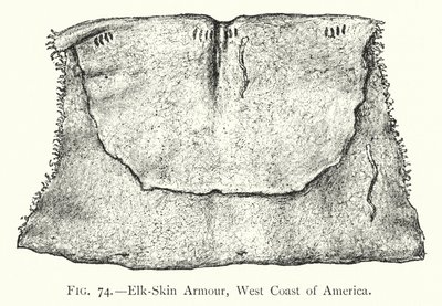 Elk-Skin Armour, Amerika nyugati partja (litho) alkotó: English School