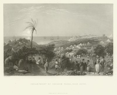 Ibrahim Pasha tábora, Jaffa közelében, 1837 alkotó: English School