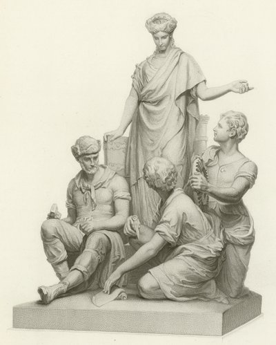 Mérnökség, Albert Memorial, Hyde Park, London (metszet) alkotó: English School