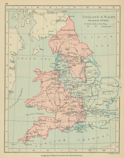 Anglia és Wales (színes litográfia) alkotó: English School