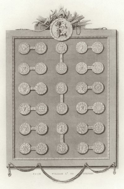 Angol érmék William Isttől Istvánig alkotó: English School