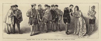 Angol opera a Szent Jakab Színházban, Jelenet a "Kasztília rózsájából" (metszet) alkotó: English School