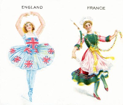 Entente Cordiale (Cordial Understanding) cigarettakártyák, 1915 alkotó: English School