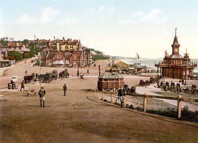 Bejárat a mólóhoz, Bournemouth (kézzel színezett fotó) alkotó: English School